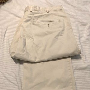 Peter Millar men's Pima cotton cream color pants 38/32